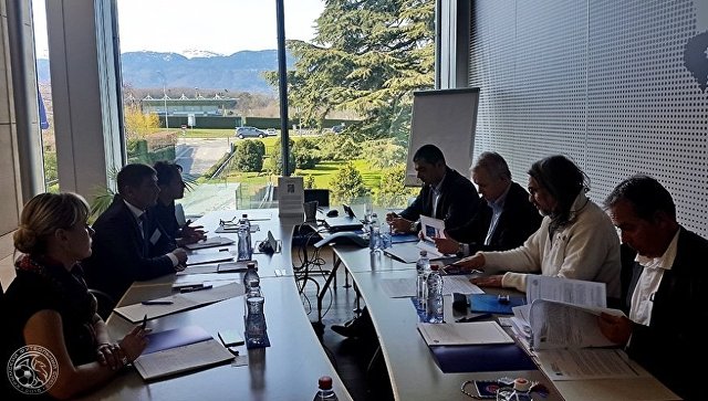 Делегация КФС принимает участие в совещании которое проходит в штаб-квартире УЕФА в Ньоне
